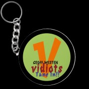 Vidiots V Logo Keychain