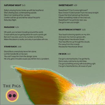 The Pigs CD Booklet Page 2